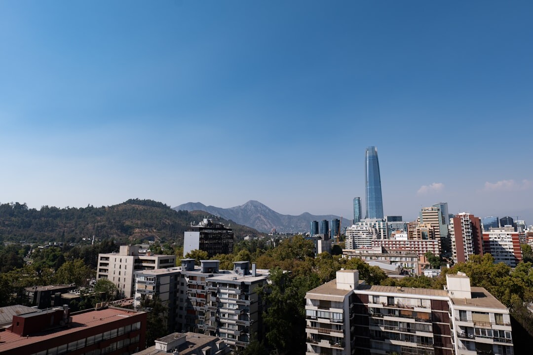 Outdoor terrace of a new restaurant in Providencia Santiago