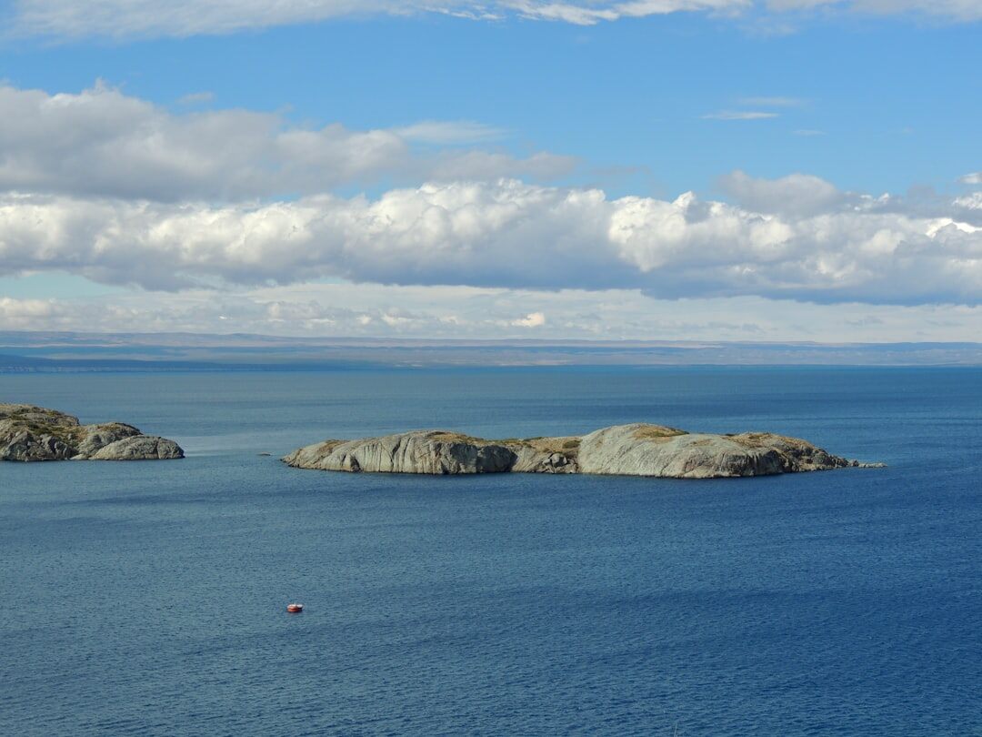 Solitary lighthouse on the southern Chilean coast