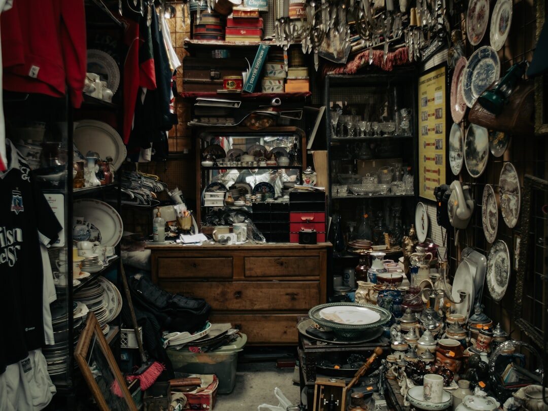 Interior of a small independent clothing store in Chile